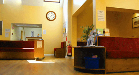 Earby Surgery reception area